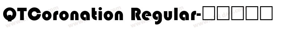 QTCoronation Regular字体转换